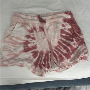 C and c  California Pink Tie-Dye Shorts